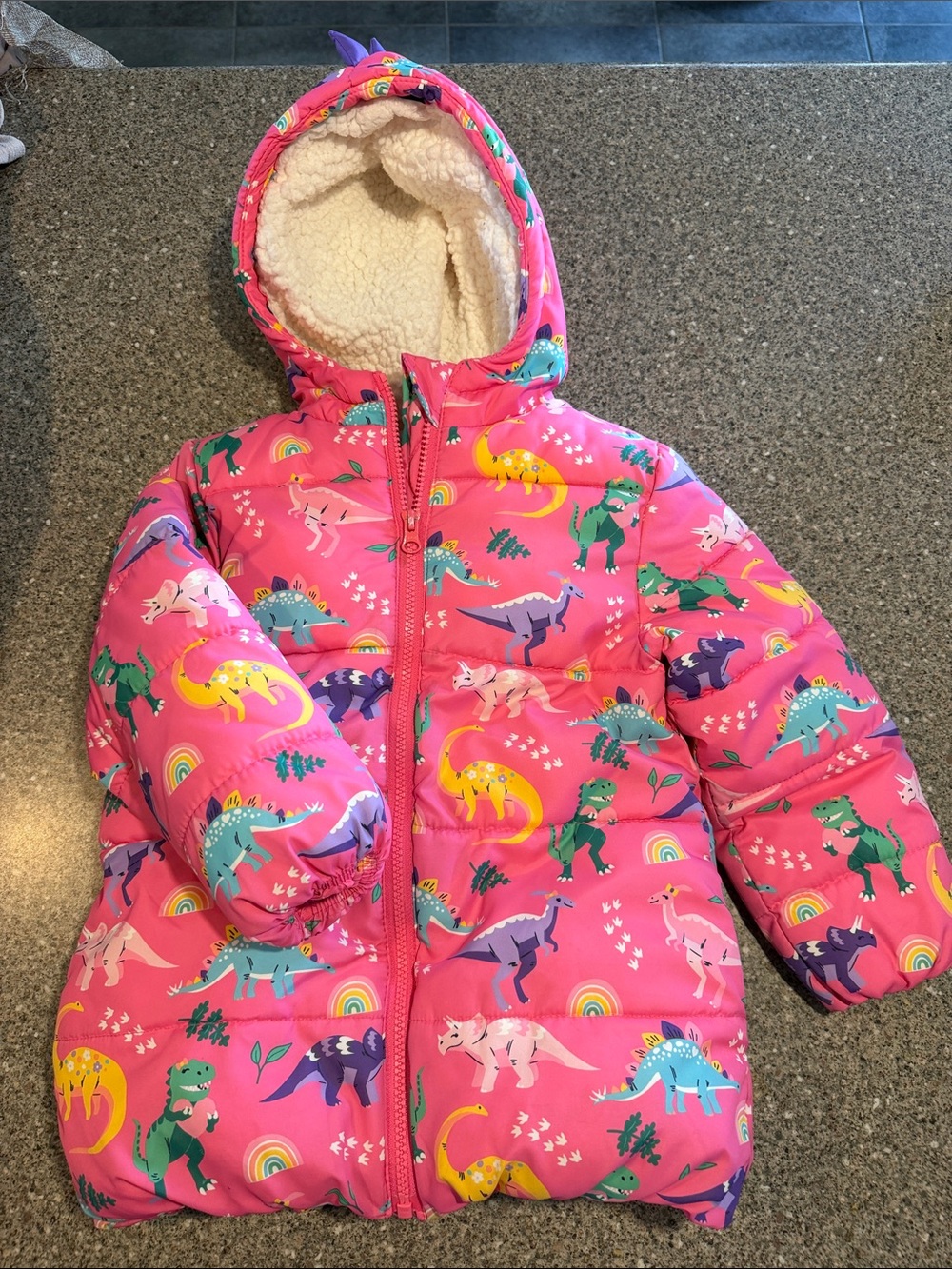 Gymboree dinosaur puffer jacket